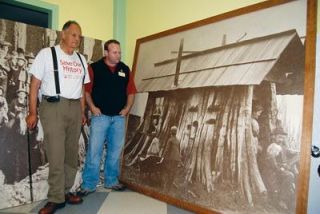 Marysville Historical Society leaders Ken Cage