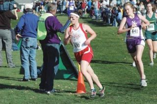 Robin Mueller ran her last race as a Tomahawk on the greens of Sun Willows Golf Course