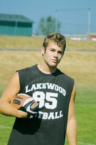 Senior Kelvin Mansfield takes a break from a pre-season football practice in mid-August.