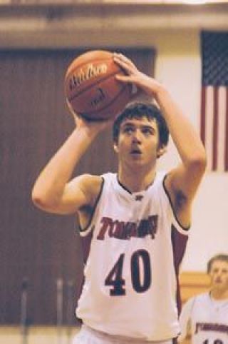 M-P senior forward Sean Moser concentrates before attempting one of his four free throws in the final minute of a 51-47 victory Tuesday