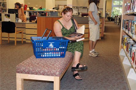 Smokey Point’s Danise Bell didn’t even know that the Marysville Library was designated a cooling station when she stopped by July 30