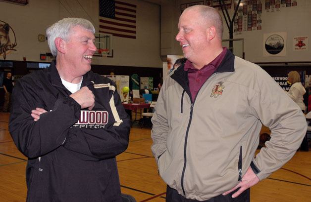 Lakewood girls softball coach Steve Barker