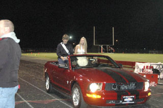 Halftime at the Marysville-Pilchuck football game against Monroe featured the homecoming royalty greeting their classmates. Pictured