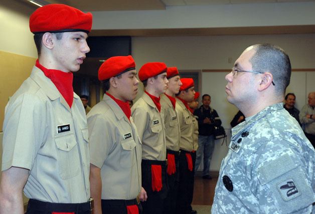 Marysville, Arlington JROTC units compete in drill and rifle