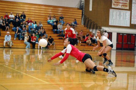 Junior Tiva Akau attempts a diving