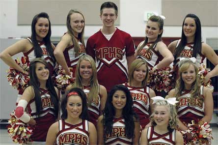 The M-P cheer squad plans on competing again next year.