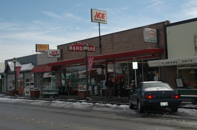 Third Street in Marysville was mostly clear of snow and ice by Feb. 24