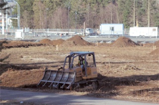 Big equipment started moving dirt around the 172nd Street overpass on I-5 last week