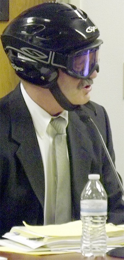 City attorney Grant Weed put on a helmet and goggles and used snow skiing puns to tease the Marysville City Council and city staff at his final meeting.