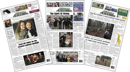 These issues earned The Marysville Globe an Honorable Mention in the Suburban Newspapers of America's 2009 Editorial Contest.