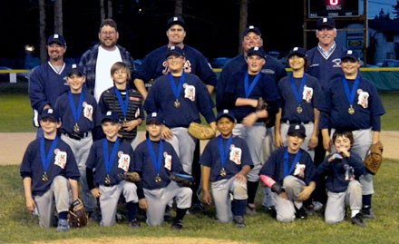 The Tigers after winning the minors title