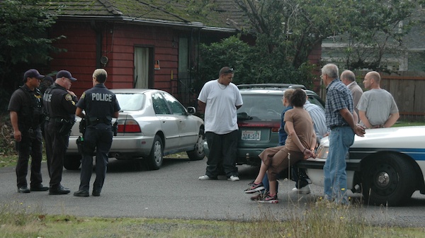 Although several people were handcuffed following a routine traffic stop that culminated in a narcotics bust in the 3800 block of 80th Street NE on Oct. 12