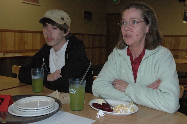 Dustin and Crystal Harman share the alternatives they've explored to traditional education during the first 'When School's Not Working' meeting on Oct. 15.