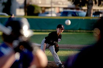 Marysville White Sox pitcher Jacob Watts strikes out a Stilly Valley Royals batter.