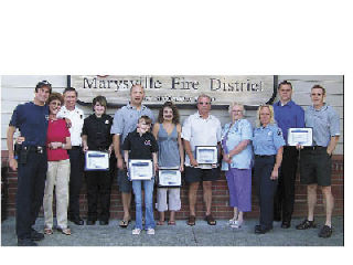 The Marysville Fire District Foundation recently awarded $1