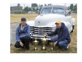 Father and son car buffs