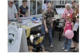 After his mom made a donation to the Marysville Historical Society during the annual Homegrown Festival