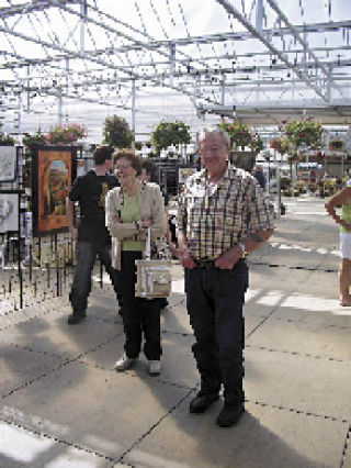 Betty and Stan Ball came down the hill from their Seven Lakes area home to check out Art at the  Smokey Point Plant Farm Sept. 13.