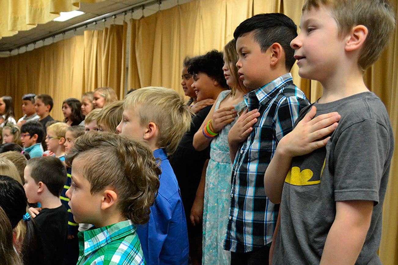 Slide show of the Veterans Day assembly