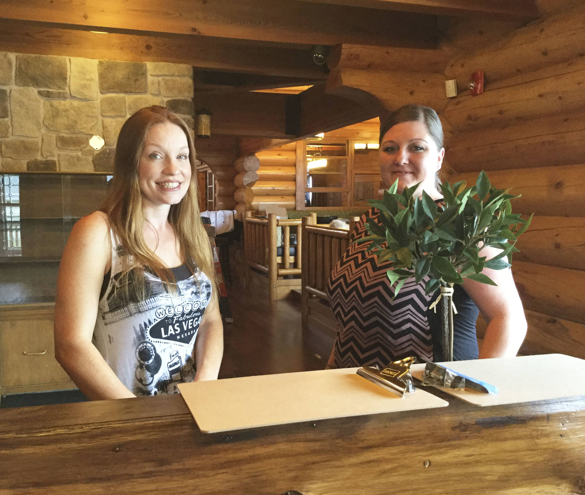 Village Taphouse & Grill Manager Christina Adamson and front-of-the-house Manager Jessica Warren are hungry to open the doors at their new location and fully remodeled interior in the rustic log cabin building at 1204 3rd St. in downtown Marysville.