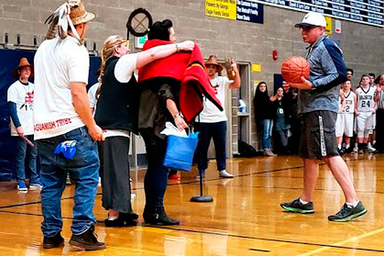 Stilly Tribe performs at Arlington game (slide show)