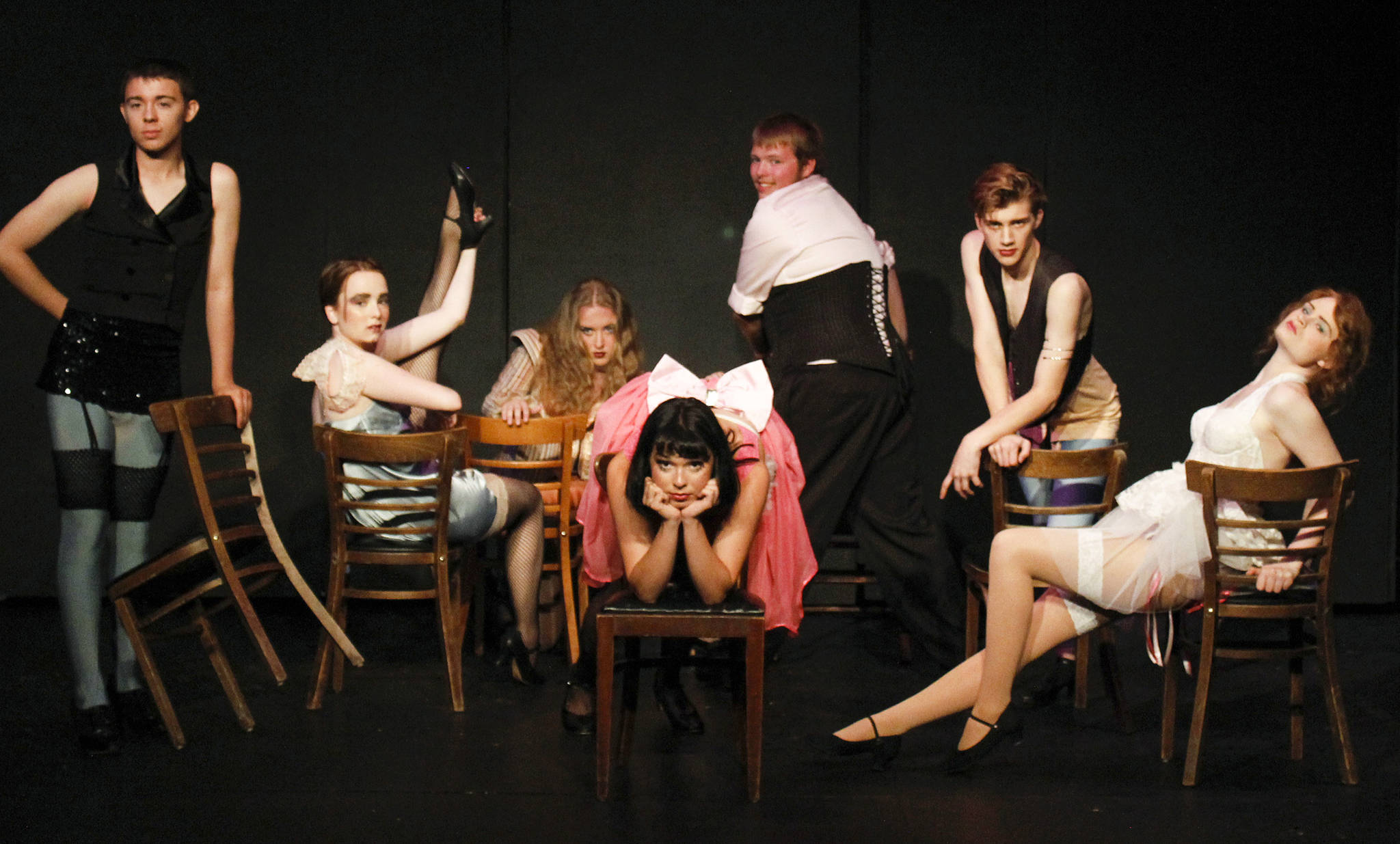 Part of the cast of ‘Cabaret.’